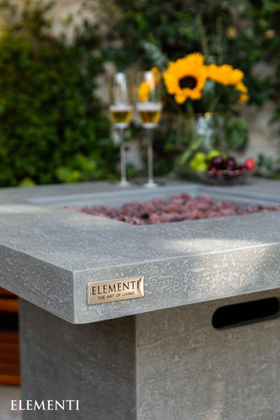 Elementi Montreal Fire Pit Bar Table-Patio Pelican