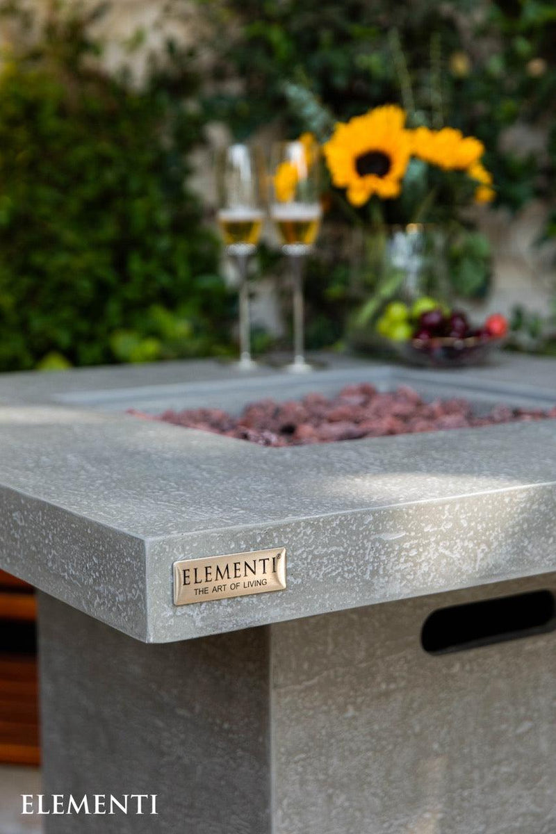 Elementi Montreal Fire Pit Bar Table-Patio Pelican