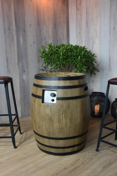 Elementi Napa Barrel Fire Pit-Patio Pelican