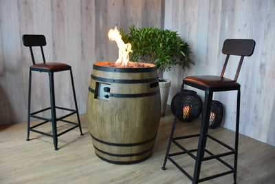 Elementi Napa Barrel Fire Pit-Patio Pelican