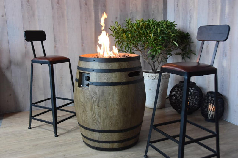 Elementi Napa Barrel Fire Pit-Patio Pelican