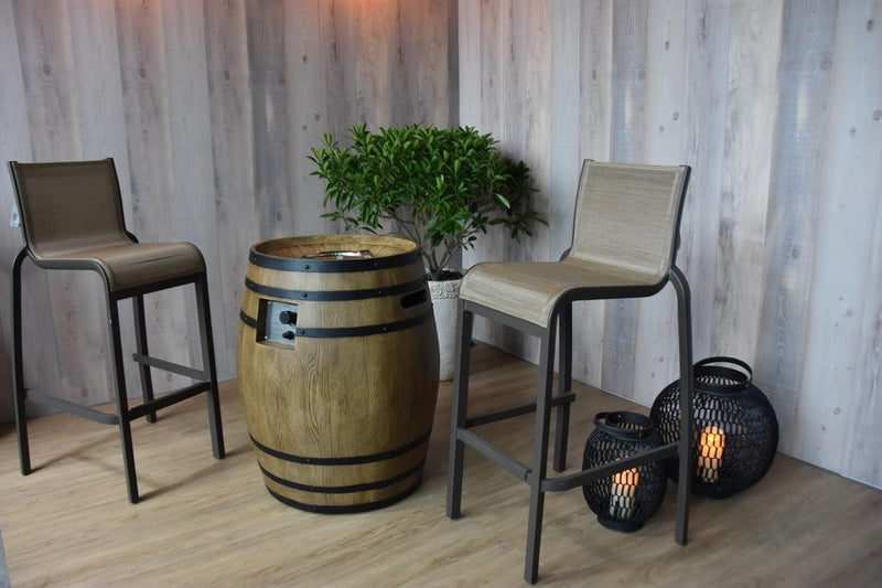 Elementi Napa Barrel Fire Pit-Patio Pelican