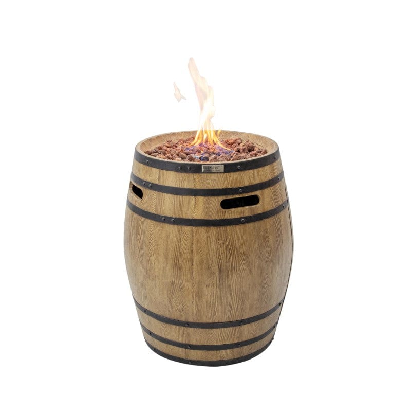 Elementi Napa Barrel Fire Pit-Patio Pelican