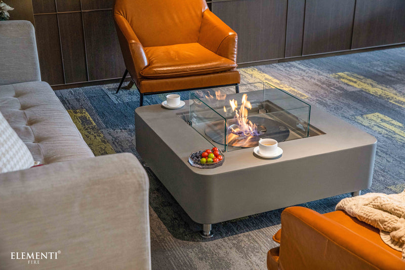 Elementi Perth Ethanol Fire Table - Space Grey-Patio Pelican