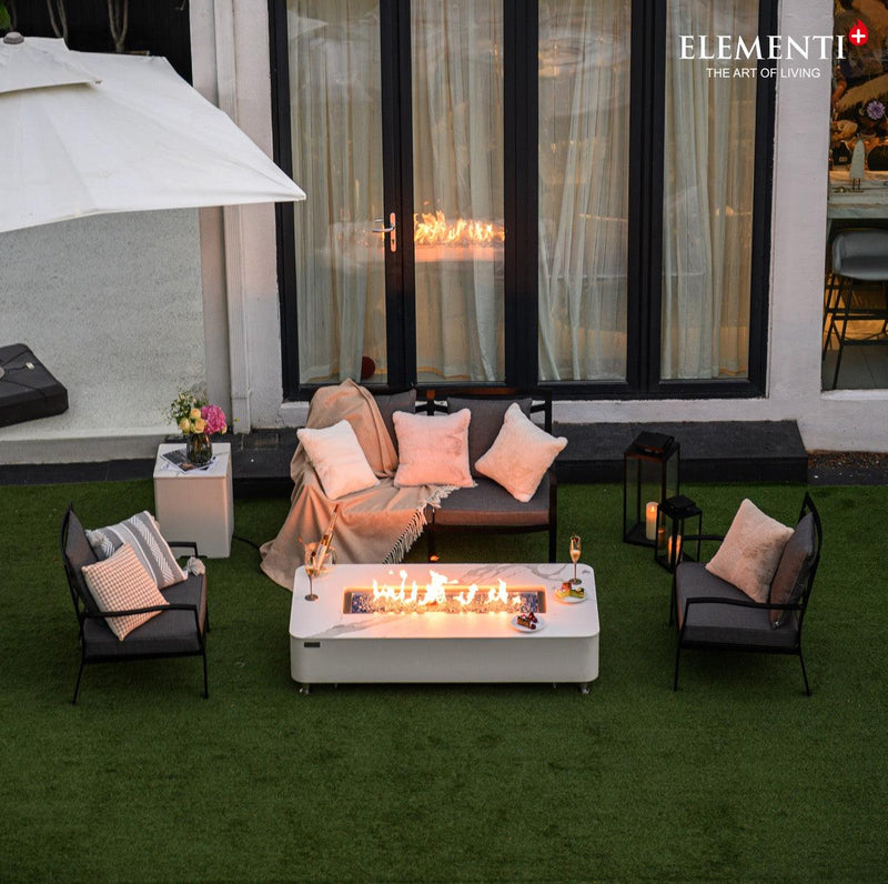 Elementi Plus Athens Porcelain Fire Table-Patio Pelican