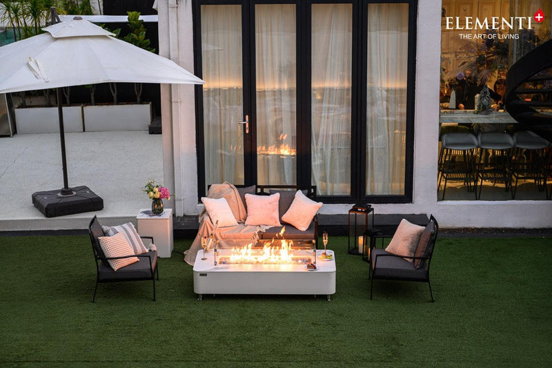 Elementi Plus Athens Porcelain Fire Table-Patio Pelican