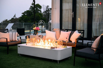 Elementi Plus Athens Porcelain Fire Table-Patio Pelican