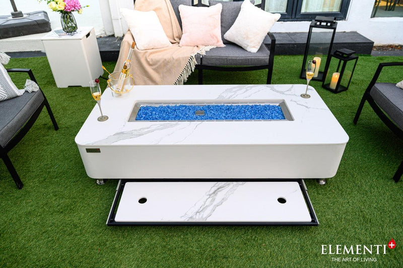 Elementi Plus Athens Porcelain Fire Table-Patio Pelican