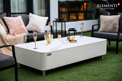 Elementi Plus Athens Porcelain Fire Table-Patio Pelican