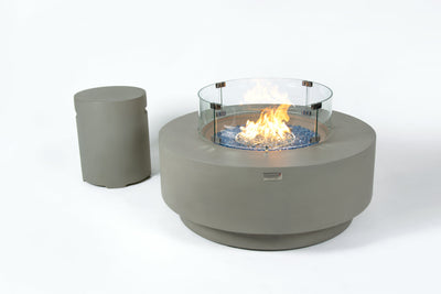 Elementi Plus Colosseo Round Fire Table-Patio Pelican