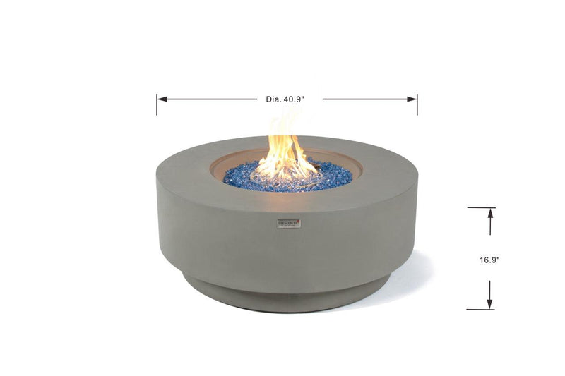 Elementi Plus Colosseo Round Fire Table-Patio Pelican