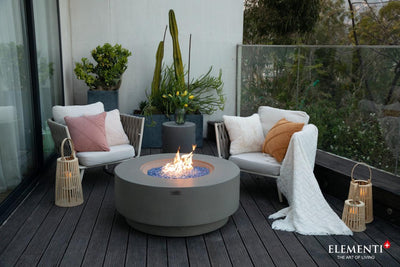 Elementi Plus Colosseo Round Fire Table-Patio Pelican