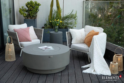 Elementi Plus Colosseo Round Fire Table-Patio Pelican