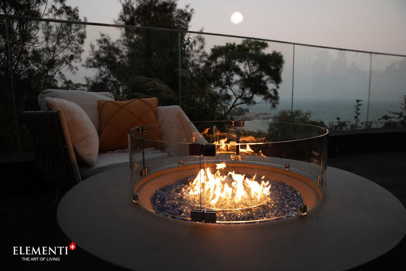 Elementi Plus Colosseo Round Fire Table-Patio Pelican