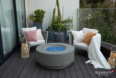 Elementi Plus Colosseo Round Fire Table-Patio Pelican