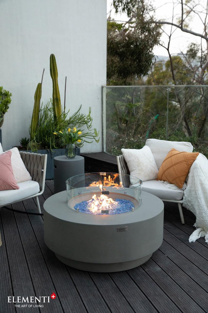 Elementi Plus Colosseo Round Fire Table-Patio Pelican