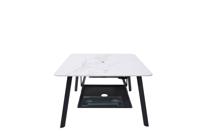 Elementi Plus Helsinki Marble Porcelain Dining Table-Patio Pelican