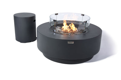 Elementi Plus Nimes Round Fire Table-Patio Pelican