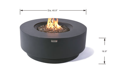 Elementi Plus Nimes Round Fire Table-Patio Pelican