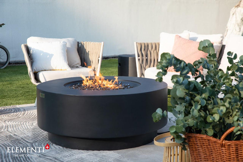 Elementi Plus Nimes Round Fire Table-Patio Pelican