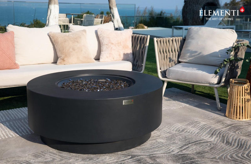 Elementi Plus Nimes Round Fire Table-Patio Pelican