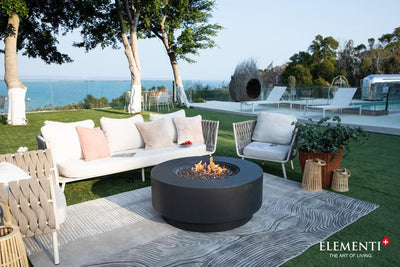 Elementi Plus Nimes Round Fire Table-Patio Pelican