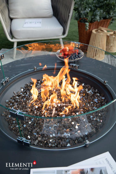 Elementi Plus Nimes Round Fire Table-Patio Pelican