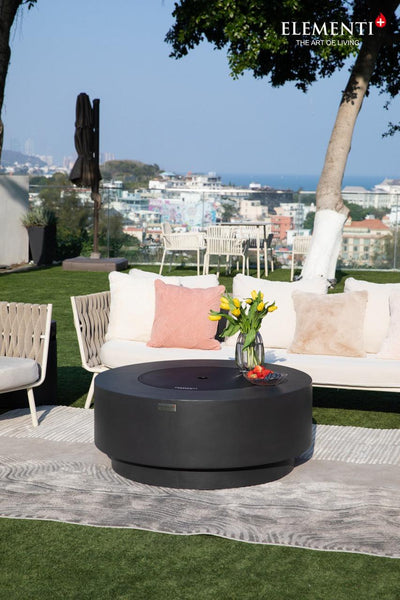 Elementi Plus Nimes Round Fire Table-Patio Pelican