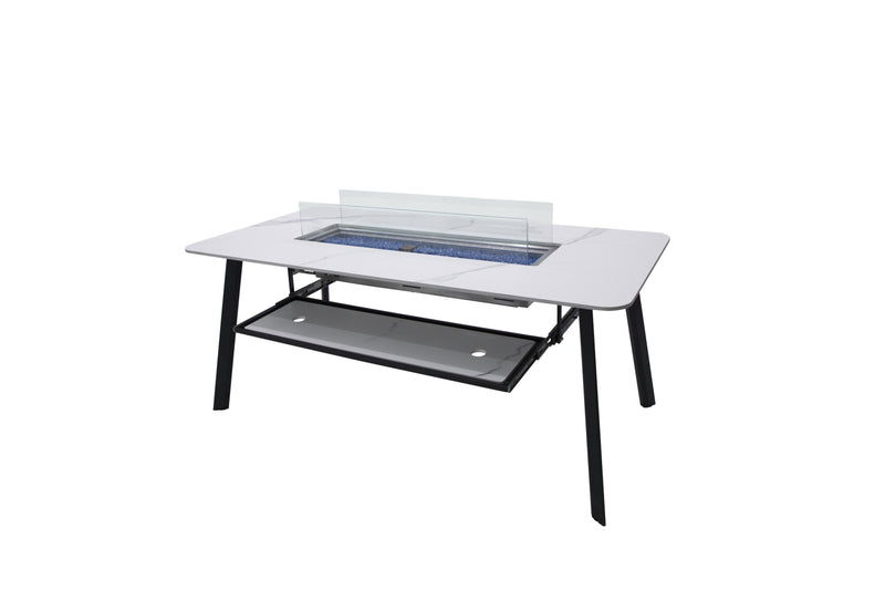 Elementi Plus Oslo Marble Porcelain Dining Table-Patio Pelican