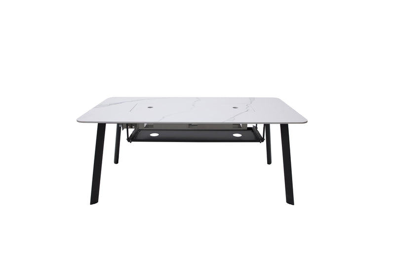 Elementi Plus Oslo Marble Porcelain Dining Table-Patio Pelican