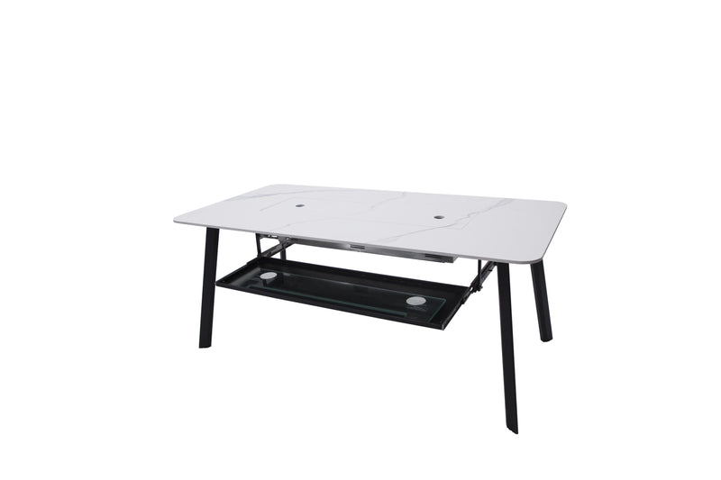 Elementi Plus Oslo Marble Porcelain Dining Table-Patio Pelican