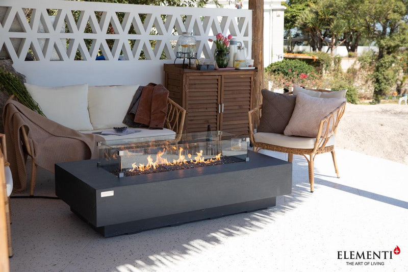 Elementi Plus Positano Fire Table-Patio Pelican