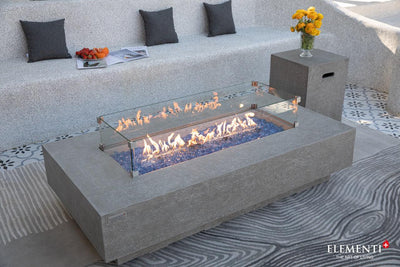 Elementi Plus Riviera Fire Table-Patio Pelican