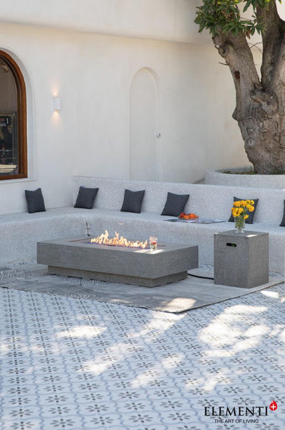 Elementi Plus Riviera Fire Table-Patio Pelican