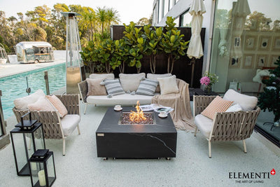 Elementi Plus Sofia Porcelain Fire Table-Patio Pelican