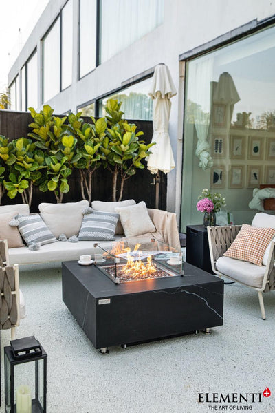 Elementi Plus Sofia Porcelain Fire Table-Patio Pelican