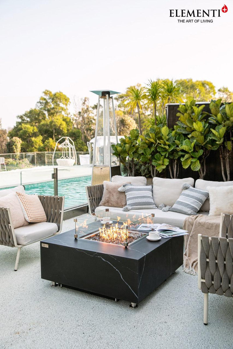 Elementi Plus Sofia Porcelain Fire Table-Patio Pelican