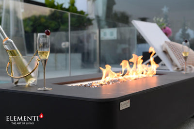 Elementi Plus Valencia Porcelain Fire Table-Patio Pelican