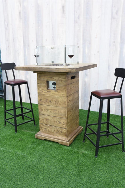 Elementi Rova Fire Pit Bar Table-Patio Pelican