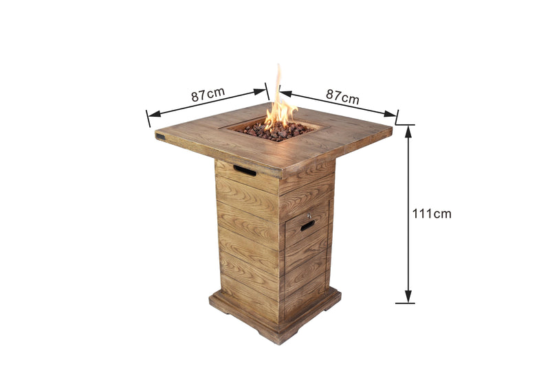 Elementi Rova Fire Pit Bar Table-Patio Pelican