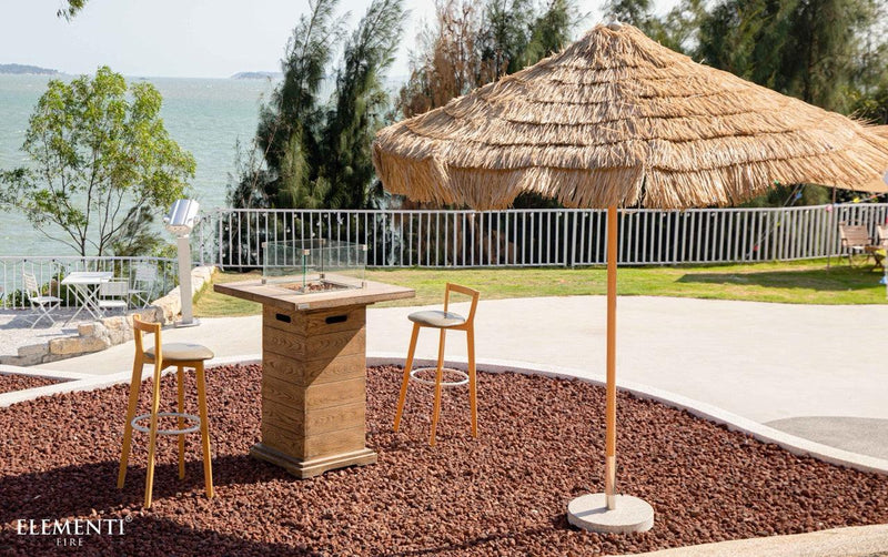 Elementi Rova Fire Pit Bar Table-Patio Pelican