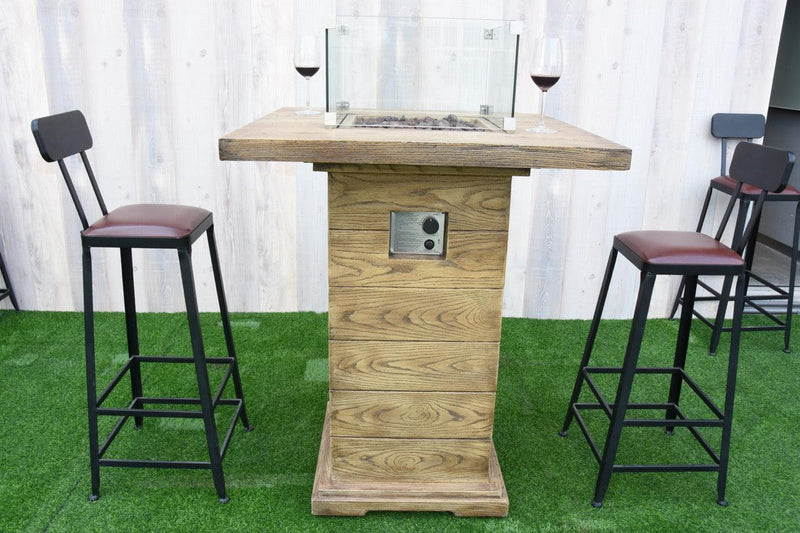 Elementi Rova Fire Pit Bar Table-Patio Pelican