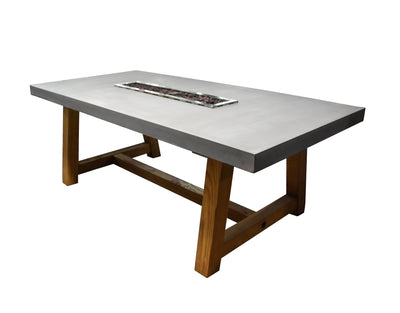 Elementi Sonoma Fire Pit Dining Table-Patio Pelican