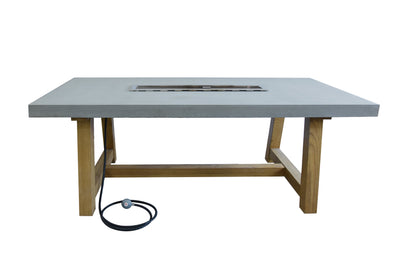 Elementi Sonoma Fire Pit Dining Table-Patio Pelican