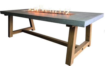 Elementi Sonoma Fire Pit Dining Table-Patio Pelican