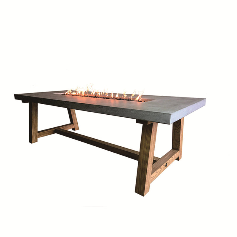 Elementi Sonoma Fire Pit Dining Table-Patio Pelican