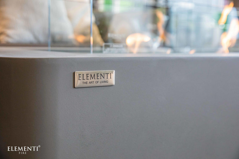 Elementi Sydney Ethanol Fire Table - Space Gray-Patio Pelican