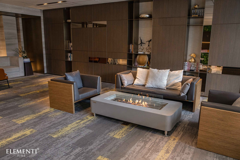 Elementi Sydney Ethanol Fire Table - Space Gray-Patio Pelican