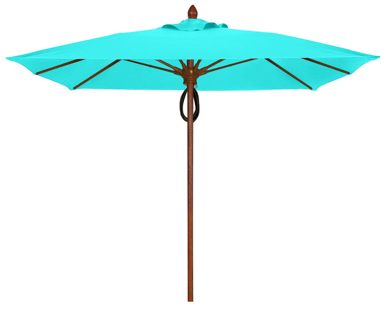 FiberBuilt Augusta Center Pole Square Umbrella-Patio Pelican