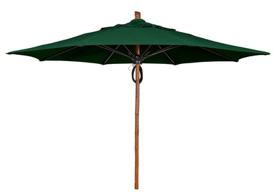 FiberBuilt Bambusa Center Pole Octagon Umbrella-Patio Pelican